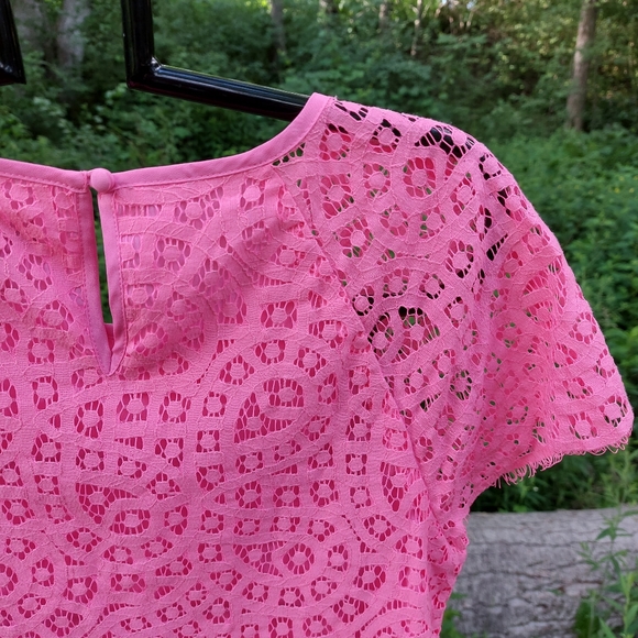 Pink Scallop Lace Tee by J. Crew - Picture 5 of 9